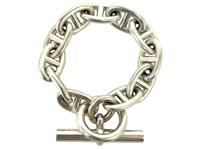 Hermès HERMES Pulseira de Prata Esterlina Chaine d'Ancre TGM