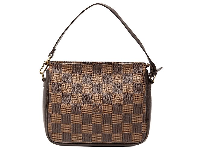 Trousse Pochette Damier Ebene Braun Louis Vuitton