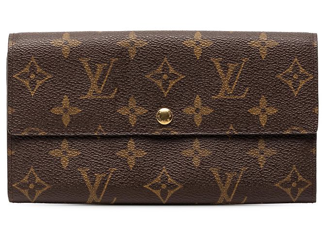 Louis Vuitton Brown Monogram Sarah Long Wallet