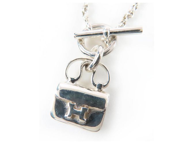 Collana Hermès Constance 925 Argento Metallico Argento Metallo