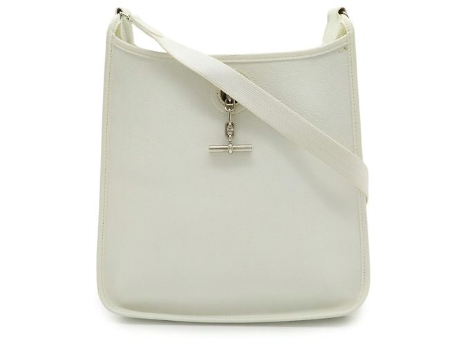 Borsa a Spalla in Pelle Vespa PM Hermès Bianca Bianco