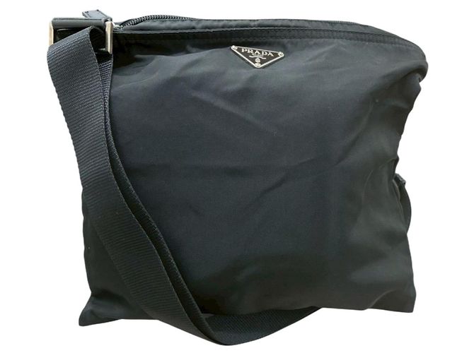 Borsa a Spalla in Nylon Prada Nero