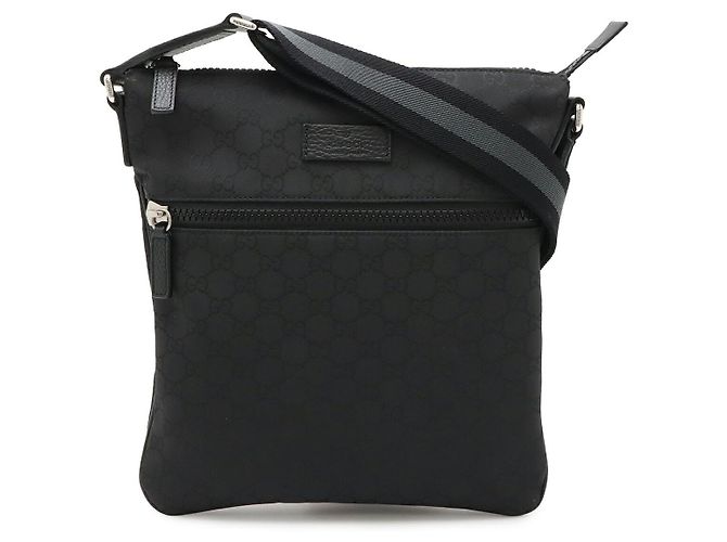 Borsa a Spalla in Nylon GG Gucci Nero