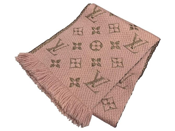 Bufanda Logomania Monograma Louis Vuitton Rosa