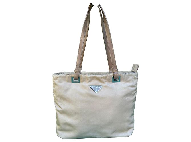 Bolso Prada de nylon beige