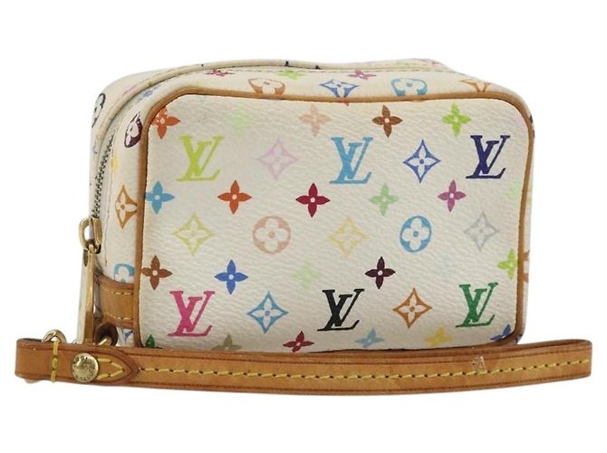 LOUIS VUITTON Monogram Multicolor Wapity Tasche Weiß M58033 Auth BAZ880A