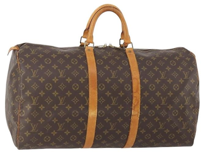LOUIS VUITTON Bolsa Boston Monogram Keepall 55 M41424 LV Auth ep13859 Monograma