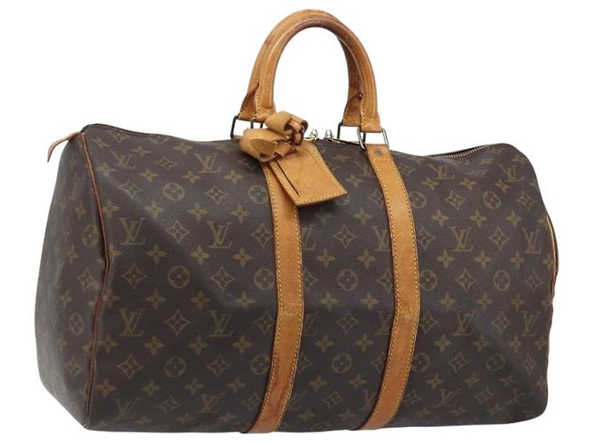 LOUIS VUITTON Borsa Boston Monogram Keepall 45 M41428 Auth LV ka3645 Monogramma