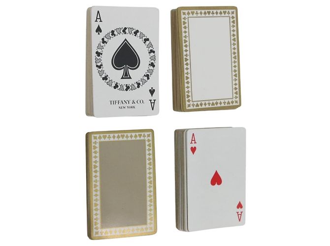 Autre Marque Carte da gioco TIFFANY&Co. 2 set Rosso Blu Auth BA11539