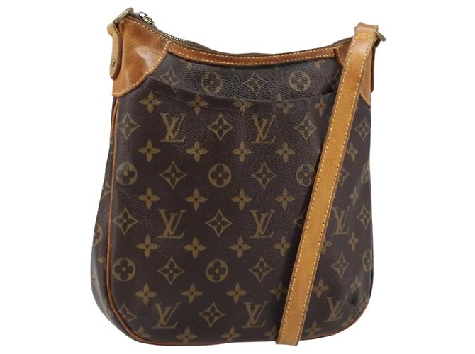 LOUIS VUITTON Bolsa de Ombro Monogram Odeon PM M56390 LV Auth BA11801 Monograma