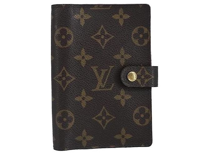 Couverture d'agenda PM Monogram LOUIS VUITTON Marron