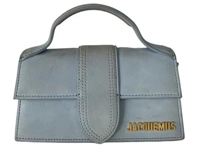 Jacquemus Le Bambino Mini Sac en daim bleu