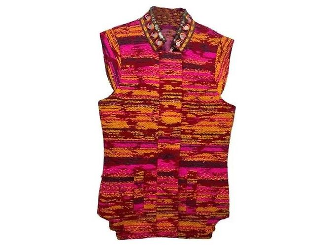 Matthew Williamson Tweed Jacke mit Spiegeldiscs und Stickerei Mehrfarben
