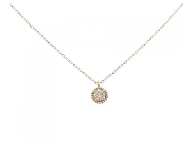 Autre Marque Collar de diamante Au750 Rosa