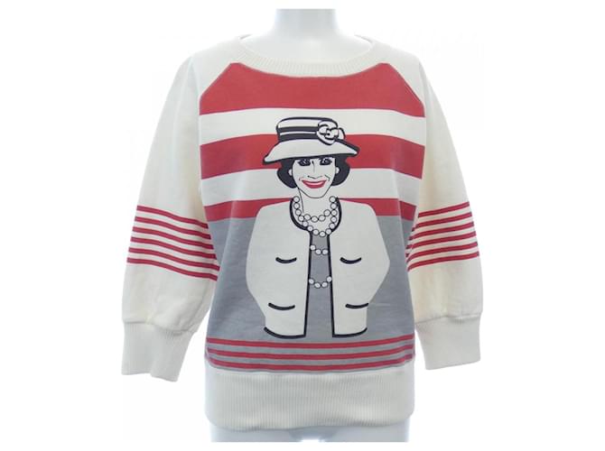 Timeless Chanel Sweatshirt Weiß Tuch