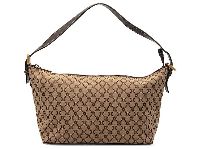 Céline Celine Beiger Macadam Canvas Schultertasche