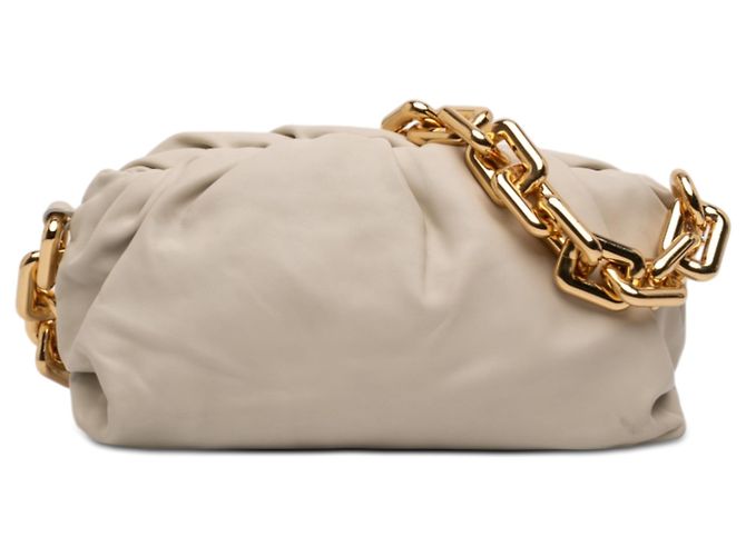 Bolso de Cadena de Cordero Blanco Bottega Veneta
