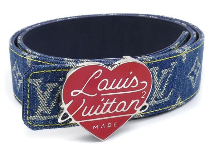 Cinturón LV Heart Louis Vuitton x Nigo Azul