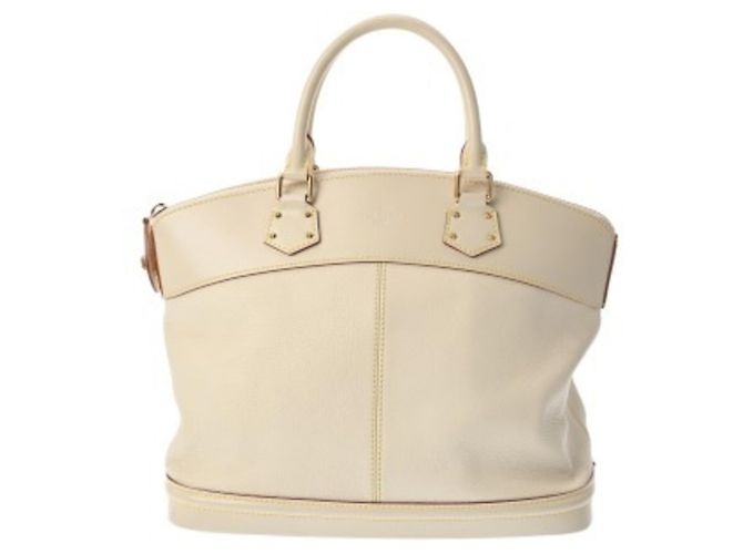 Bolso Lockit MM Suhali de Louis Vuitton Blanco