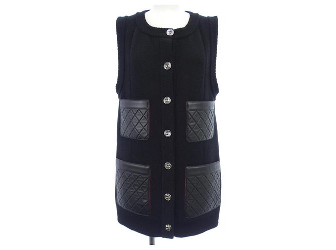 Timeless Chaleco de cachemira Chanel Negro