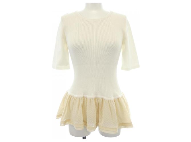Top Balenciaga Blanco Beige
