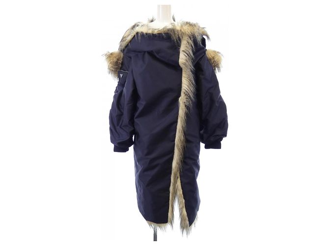 Prada Re-Nylon Coat Blue
