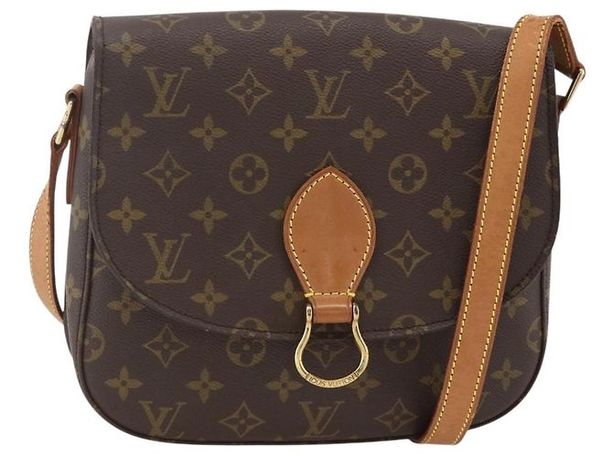 LOUIS VUITTON Bolsa de Ombro Monogram Saint Cloud GM M51242 LV Auth BAZ011 Monograma