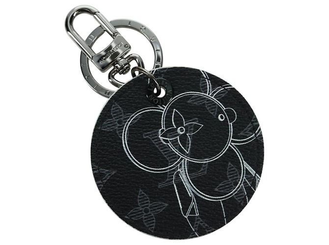 LOUIS VUITTON Monogram Eclipse Porte Clés Vivienne Charm MP1993 LV Auth SW2315M Monogramme