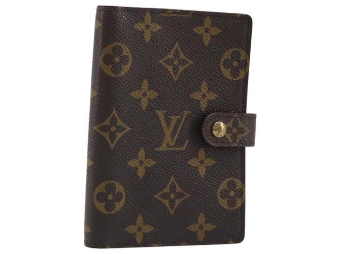 LOUIS VUITTON Monogram Agenda PM Day Planner Cover R20005 LV Auth BAZ314