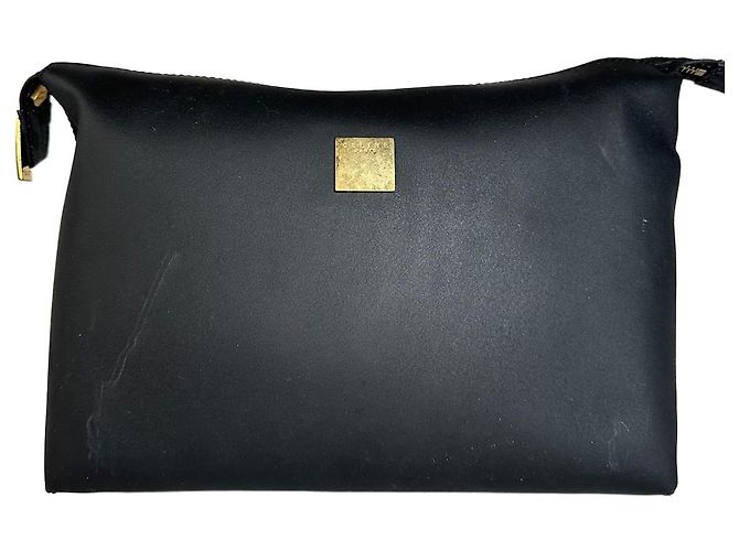 Céline Clutch in pelle nera Celine Paris vintage Nero