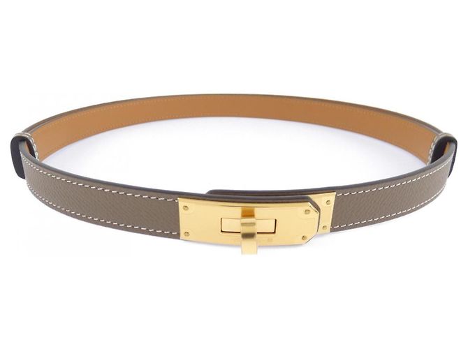 Hermès Cinturón Estándar Beige Hermes Kelly 18mm