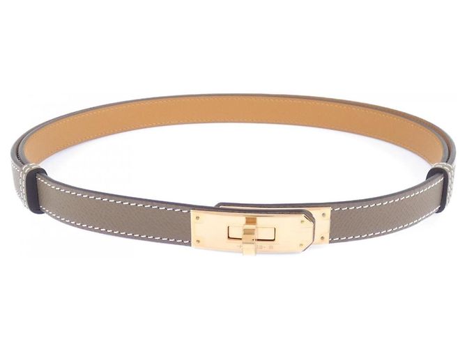 Hermès Cinto Hermes Kelly 18mm Bege