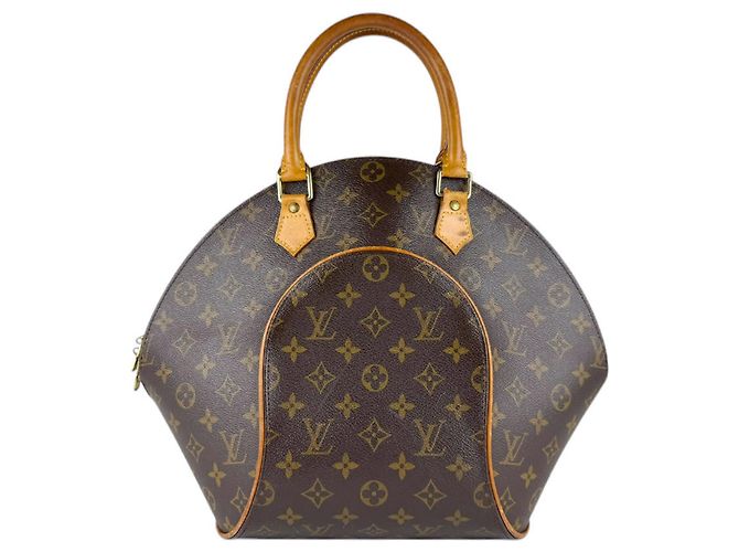 Louis Vuitton Monogram Ellipse MM Handbag Brown