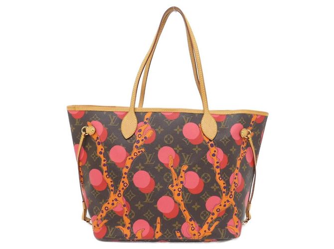 Louis Vuitton Monogram Ramage Neverfull MM Handbag Brown