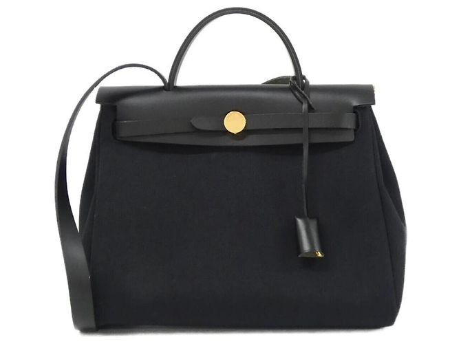 Hermès Hermes Herbag Zip PM Handbag Black