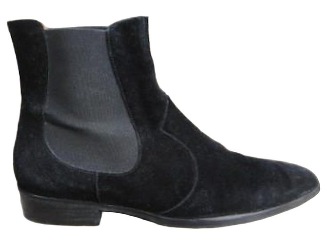 Botines Ba&Sh de ante negro