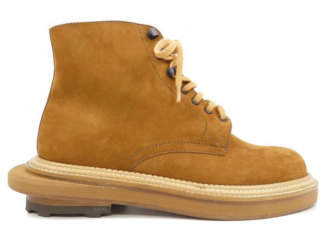 Sacai Leather Boots Brown