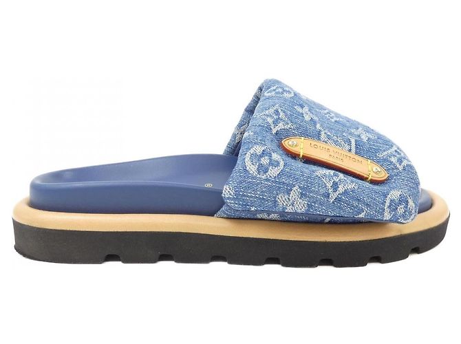 Louis Vuitton LV Remix Monogram Sandals Blue Navy blue