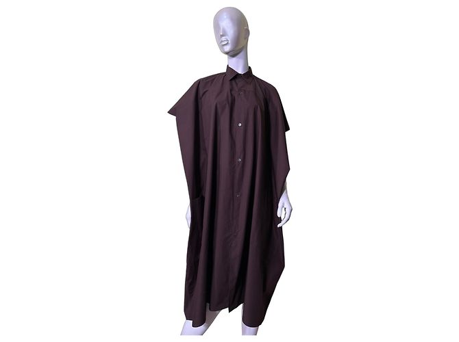 Robe Sofie d'Hoore Duchy Cacao en coton marron