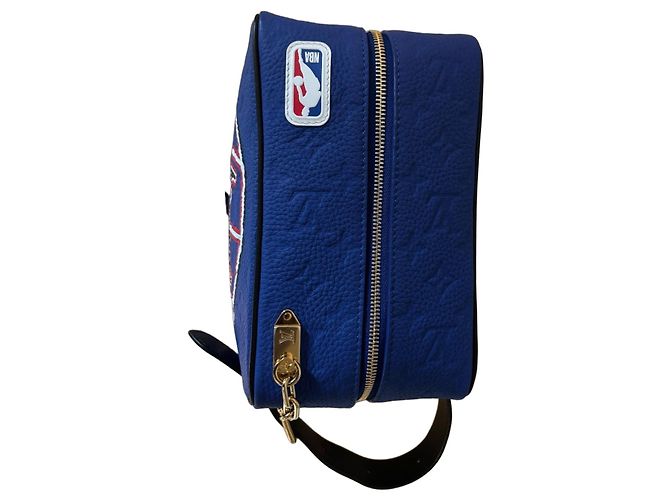 Clutch Louis Vuitton x NBA Blu Pelle di Vitello