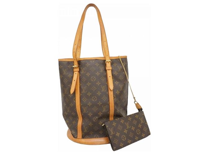 Borsa Tote Bucket GM Monogram Louis Vuitton Marrone