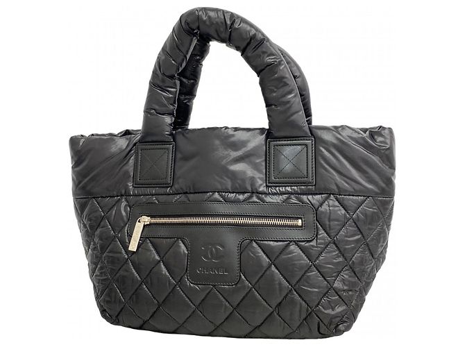 Chanel Coco Cocoon Nylon Tote Bag Schwarz