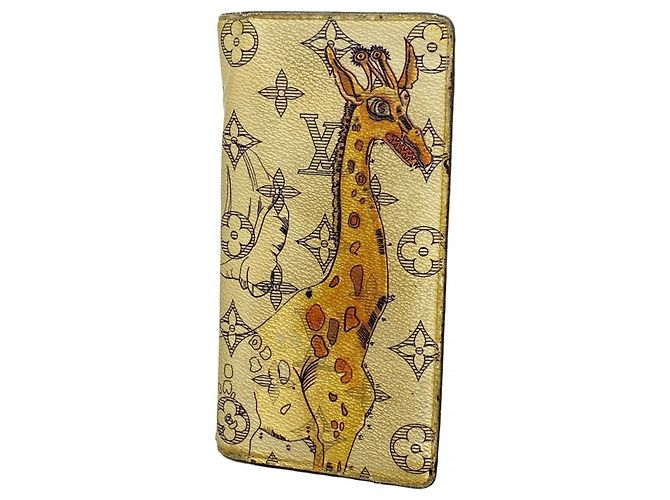 Cartera Larga Brazza Monogram Savannah Louis Vuitton Crudo