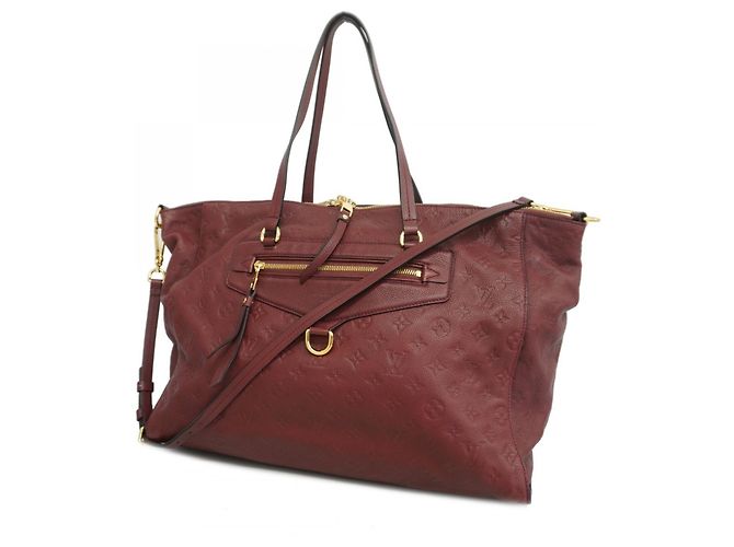 Louis Vuitton Monogram Empreinte Lumineuse GM Tote Bag Rot