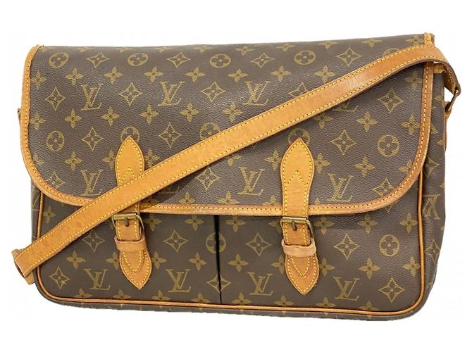 Borsa a Spalla Gibeciere GM Monogramma Louis Vuitton Marrone