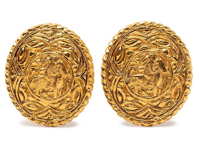Timeless Orecchini Clip Notte di Chanel D'oro 