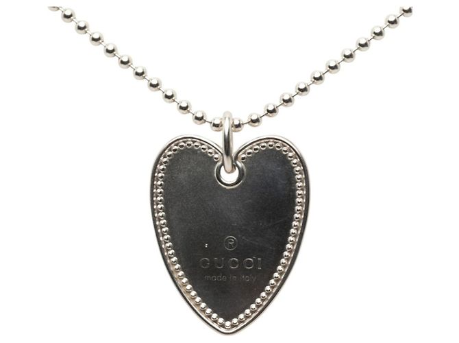 Collana a forma di cuore Gucci in argento 925