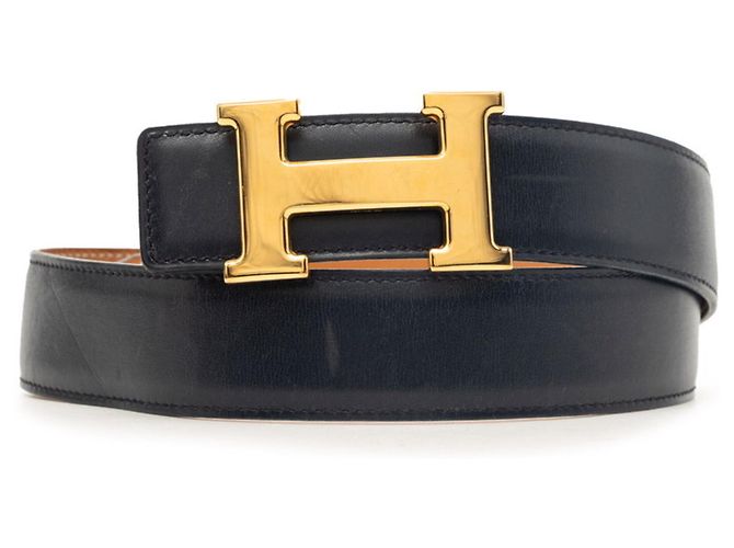 Cinturón reversible H-Buckle Constance de Hermès Negro