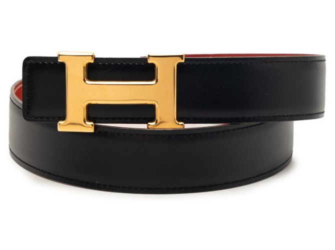 Cinturón reversible H-Buckle Constance de Hermès Negro