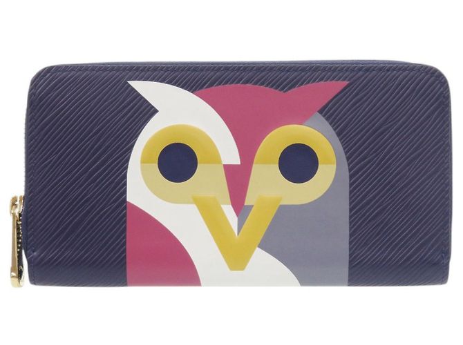 Louis Vuitton Epi Leather Zippy Wallet Purple